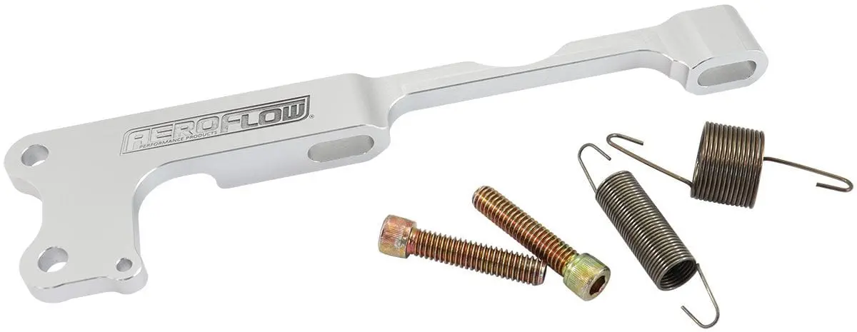 Holley Sniper Efi Throttle Cable Mounting Bracket – Cnc-Machined Aluminum, Silver Finish 1