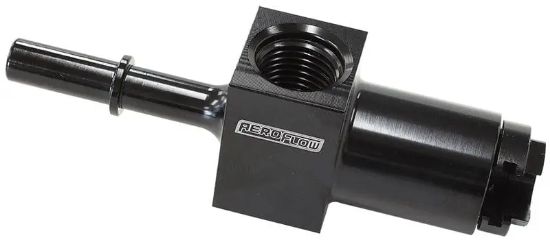 Black Push-On Efi Fuel Fitting – 3/8" Female To Male, Part Af905-02Blk 1