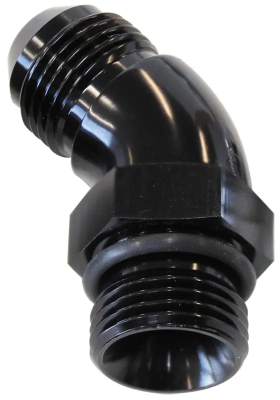 45-Degree Orb To Male An Full-Flow Adapter: -4 Orb To -6 An (Af902-06-04Blk) 1