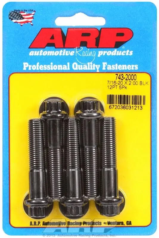 5-Piece 12-Point Black Oxide Bolt Kit (Ar743-2000) 1