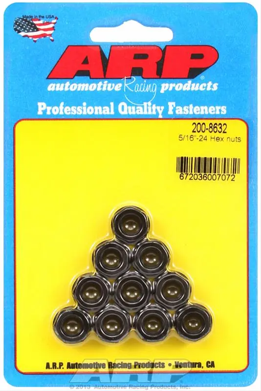 Arp Hex Nuts – Grade 8740 Chromoly, Heat-Treated, Threaded Fasteners 1