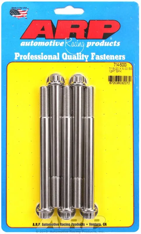 Arp Stainless Steel Fasteners – High-Strength Bolt Set (714-5000) 1