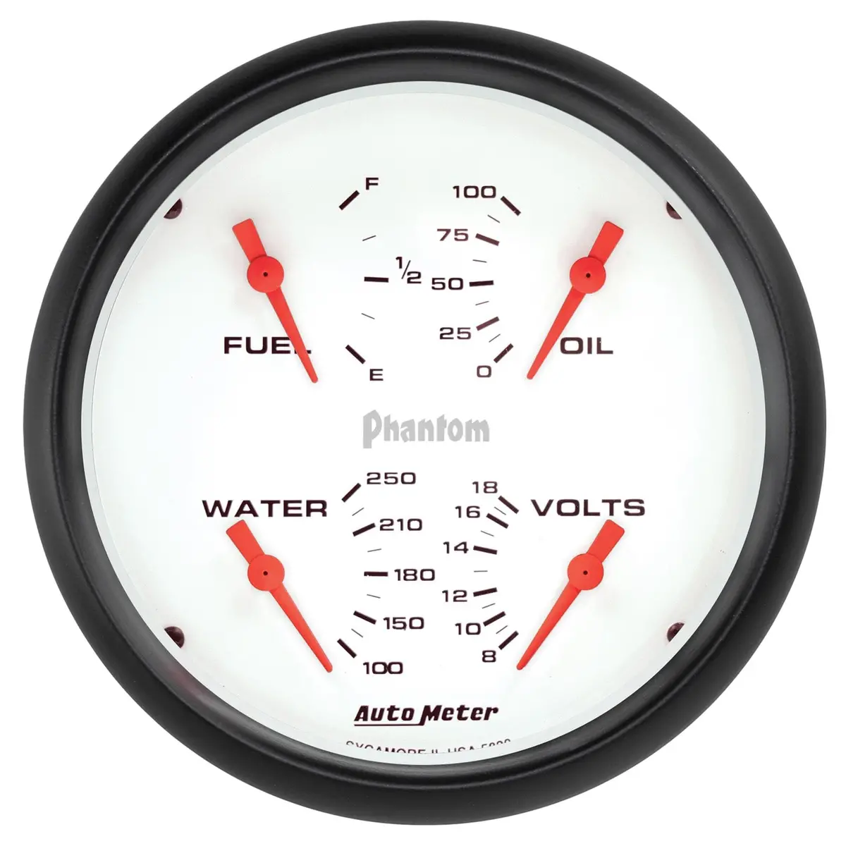 Autometer 5820 Phantom Analog Gauge Kit – Illuminated, Customizable Layout 1