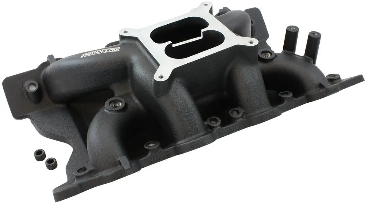 Ford 351C Air Gap Dual-Plane Intake Manifold – Black Powder-Coated Finish 2