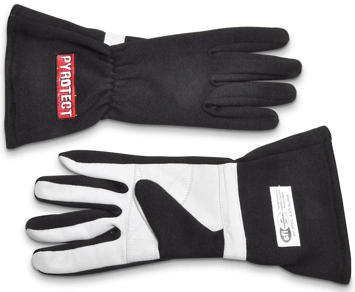Sfi 5.0-Certified 2-Layer Nomex Racing Gloves – Black 1