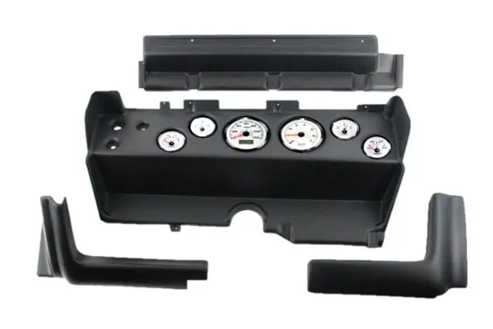 Classic Dash Custom Gauge Kit With Full Instrument Cluster – White Face, 5-Inch Design (71470Wp11) 1