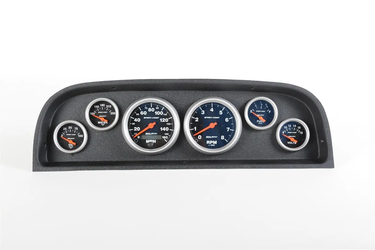 Classic Thunder Road Instrument Panel Featuring Autometer Gauges – Model 107601111 1