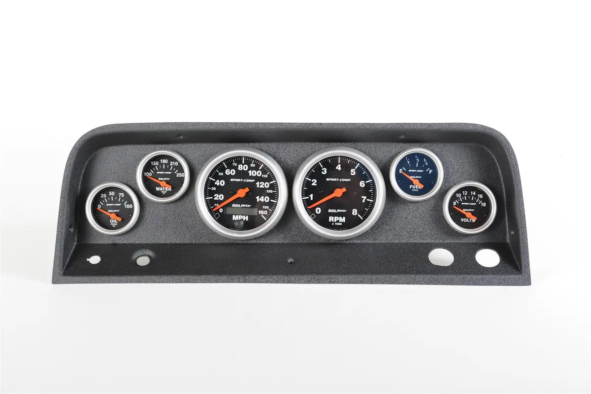 Classic Thunder Road Instrument Panel With Autometer Gauges - Kit 107640511 1