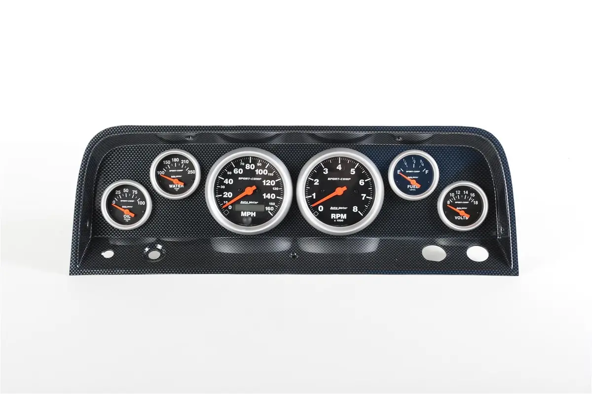 Classic Thunder Road Instrument Cluster With Autometer Gauges – Model 107640913 1