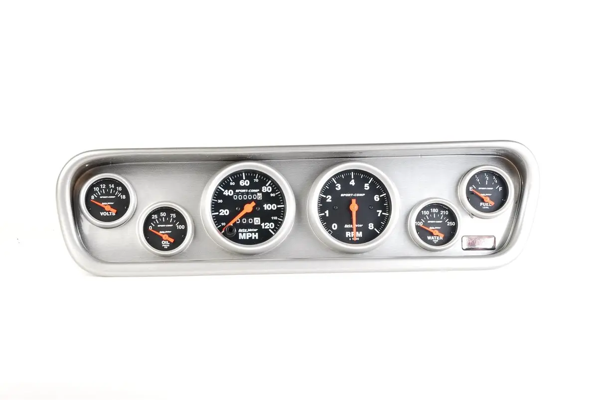 Classic Thunder Road 612641612 Dash Panel With Autometer Gauges – Custom Instrument Cluster 1