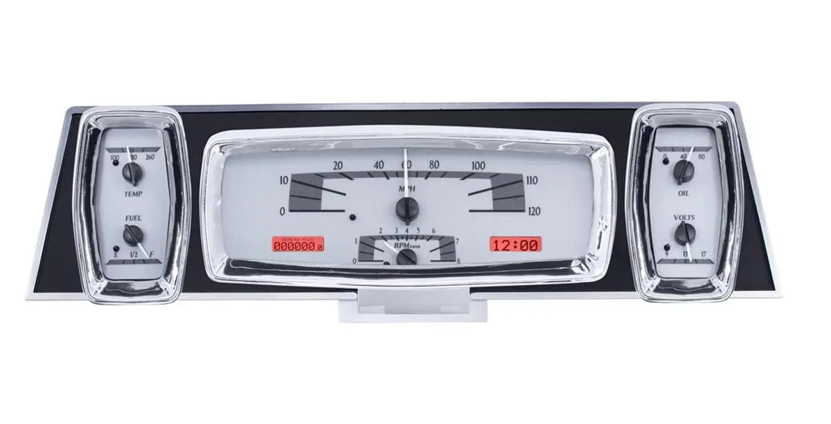 Dakota Digital Vhx-61L-S-R Analog Gauge System | Direct-Fit Retrofit | Led Backlit Display 1