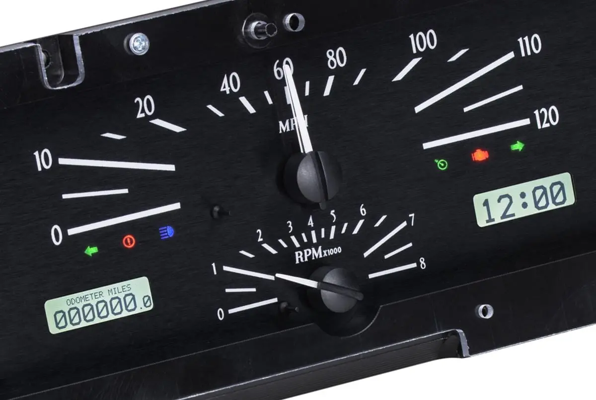 Dakota Digital Vhx-66L-K-W Analog Gauge System – Direct-Fit Dashboard Replacement 1