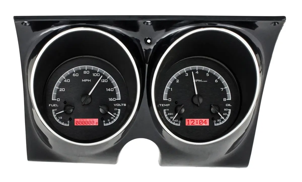 Dakota Digital Vhx-67C-Cam-K-R Direct-Fit Analog Gauge System For Camaros 1
