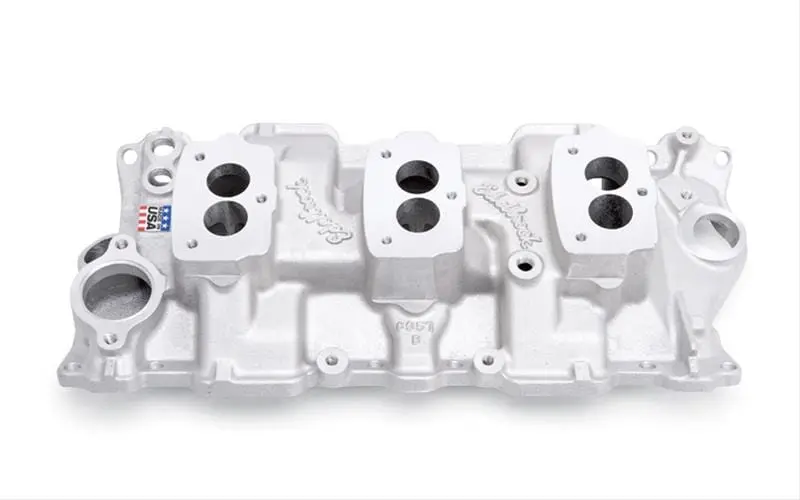 Edelbrock Three-Carburetor Intake Manifold – 5418 1