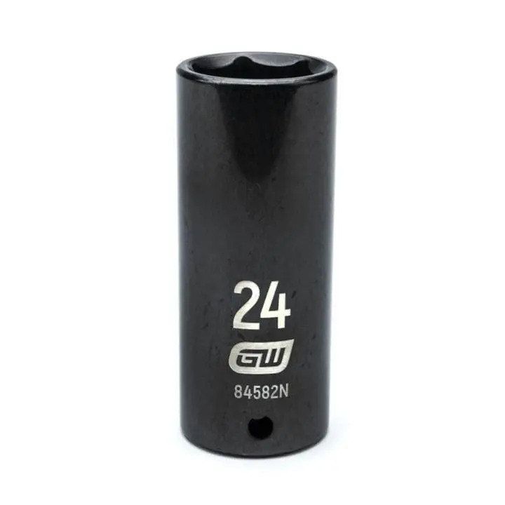 Gearwrench 84582N Impact Socket Set – 1/2" Drive, 6-Point, Chrome Vanadium Steel 1