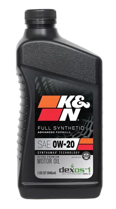 K&N Full-Synthetic Ultra Premium Engine Oil – 5W-30, 5-Quart Bottle (Part 104105) 1