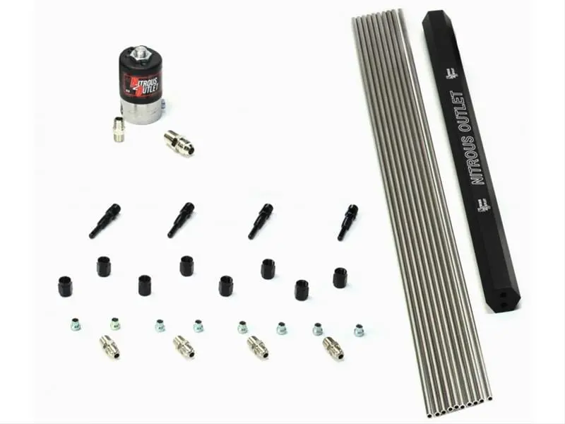 Nitrous Outlet Plumbing Kit – Stainless An Fittings & Lines, Part 00-10351 1