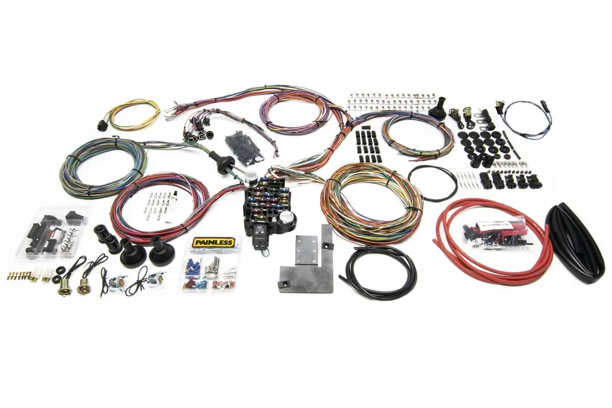 Painless Performance 20105 27-Circuit Wiring Harness For Tri-Five Chevy Chassis 1