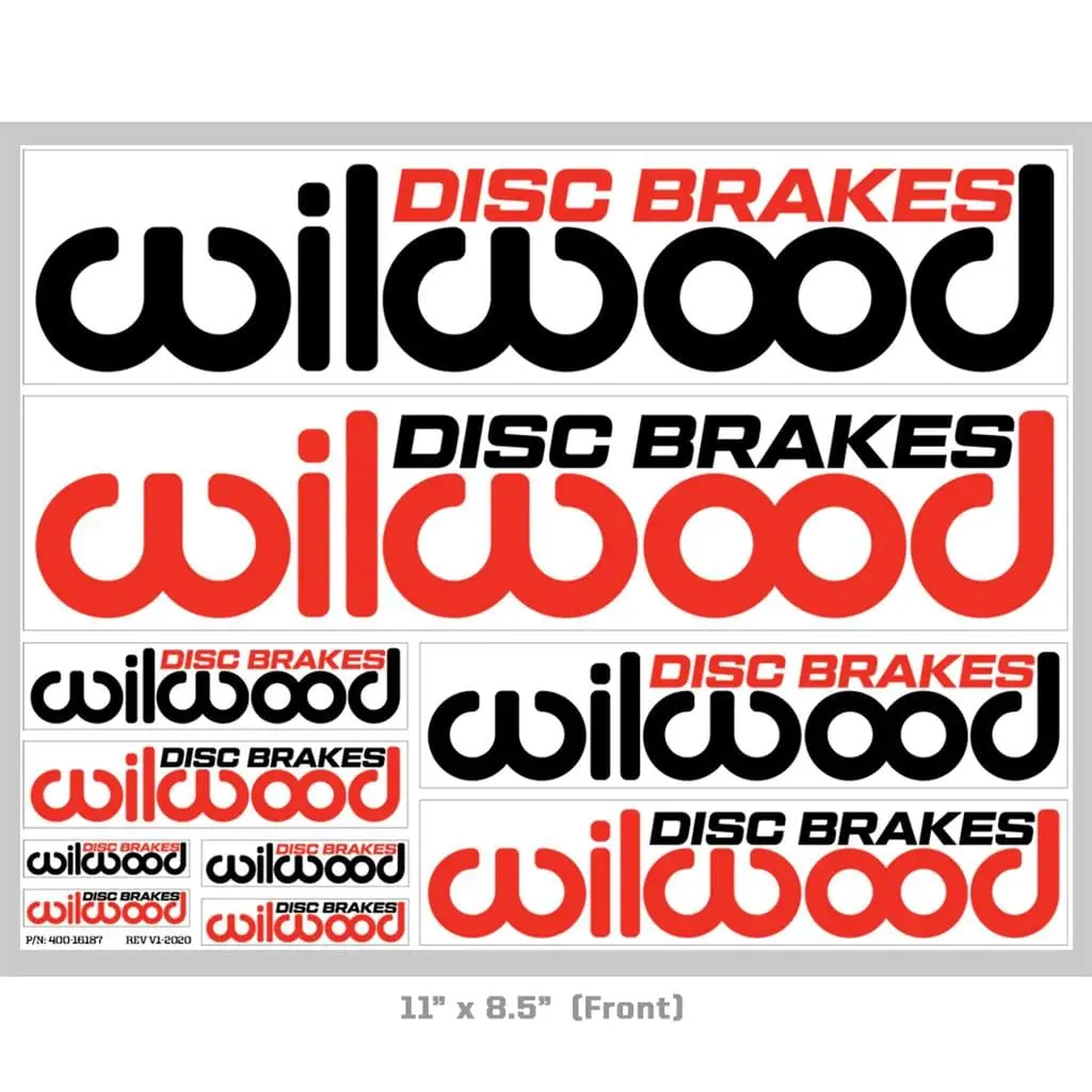 Wilwood Branded Decals & Vinyl Stickers For Brake Calipers And Wheels 1