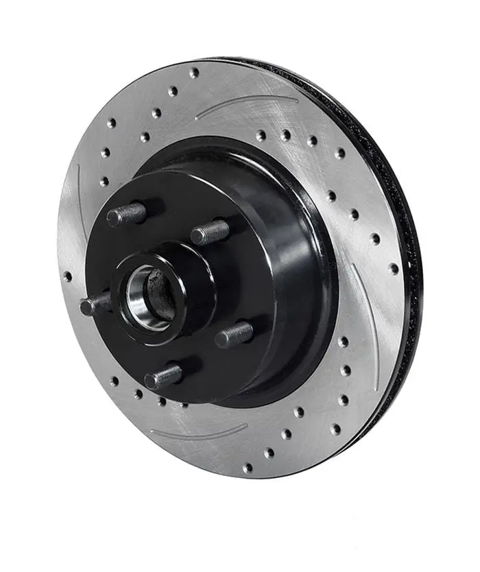 Wilwood 160-14323-Bk Srp Drilled Brake Rotors | Vented & Slotted | Track-Ready Finish 1